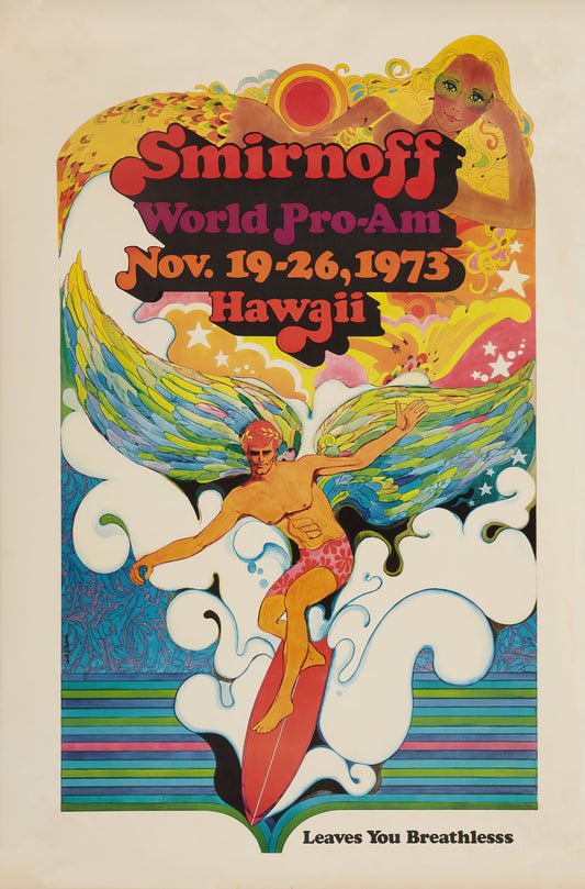 Smirnoff World Pro Surfing Poster (1973)