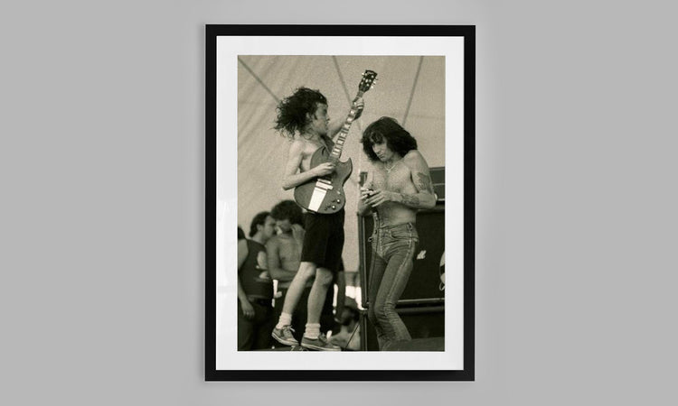 AC/DC - Bon Scott and Angus Young. (1978)