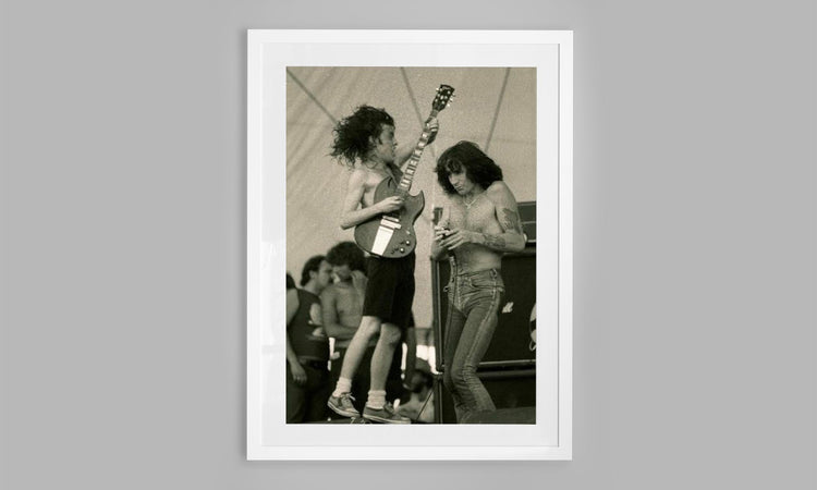 AC/DC - Bon Scott and Angus Young. (1978)