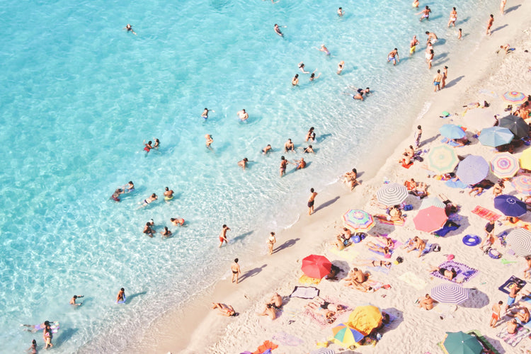 Colourful Aerial Beach Photo