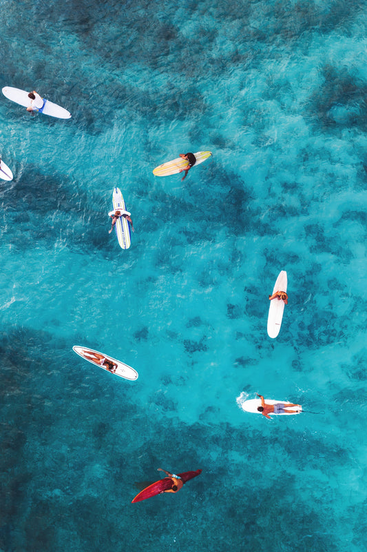 Aerial Surf Shot, Hawaii.