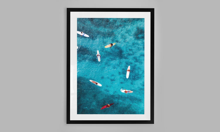 Aerial Surf Shot, Hawaii.