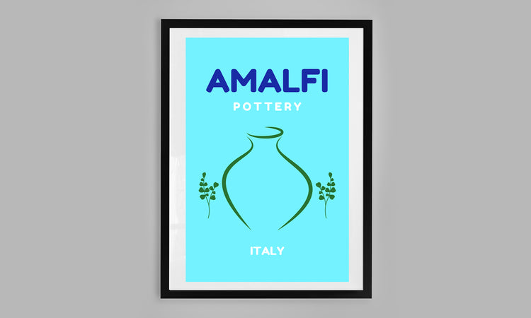 Amalfi, Italy (Light Blue)