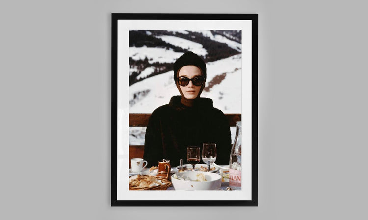 Audrey Hepburn Ski Photo, France.