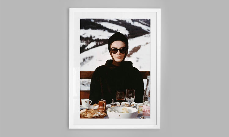 Audrey Hepburn Ski Photo, France.