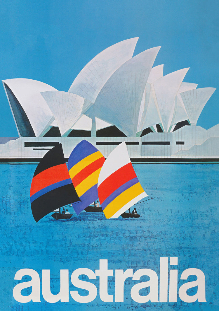 Sydney Opera House, Australia - Travel Poster (c.1969)