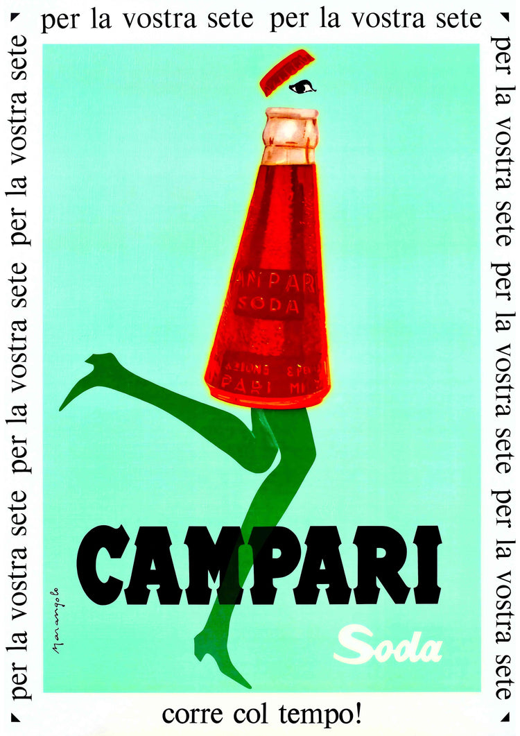 Campari Soda Vintage Advert by Franz Marangolo. (1968)