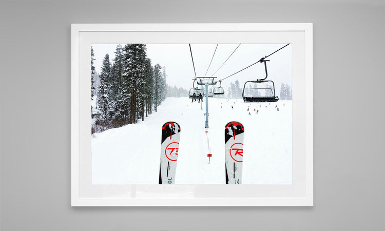 Riding the Chairlift at Lake Tahoe, California