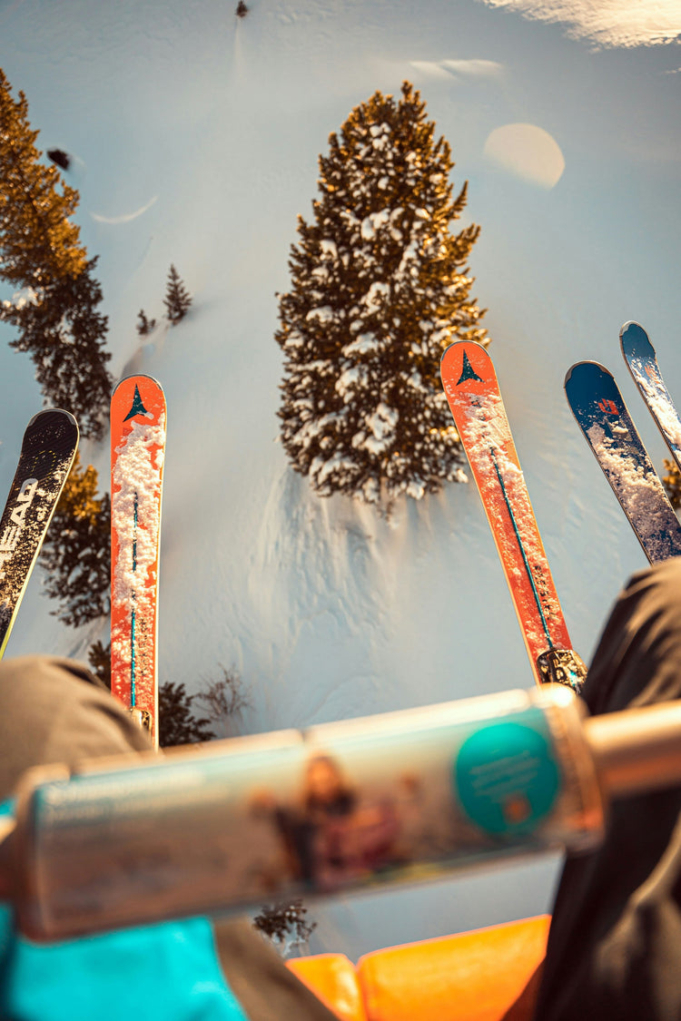 Riding a Chairlift in the Swiss Alps