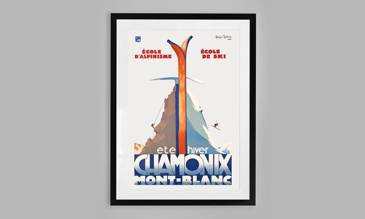 Chamonix Mont-Blanc Ski Poster (1933)