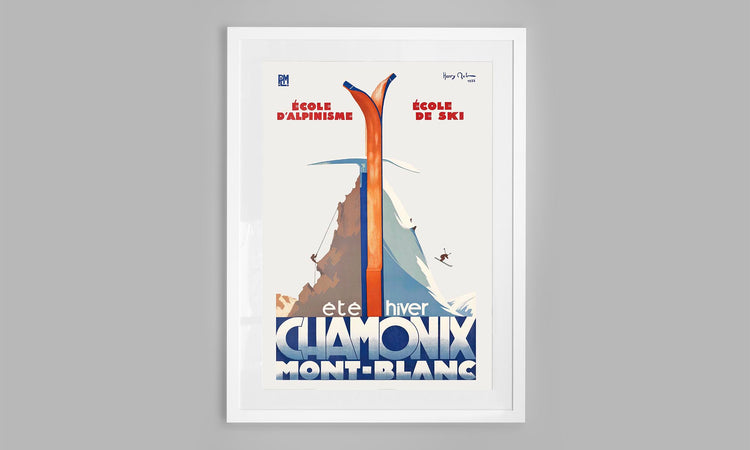 Chamonix Mont-Blanc Ski Poster (1933)