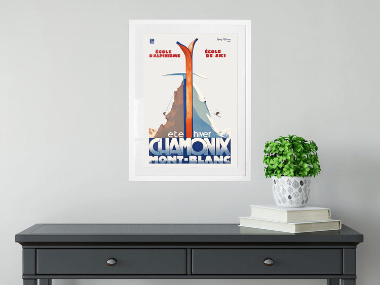 Chamonix Mont-Blanc Ski Poster (1933)