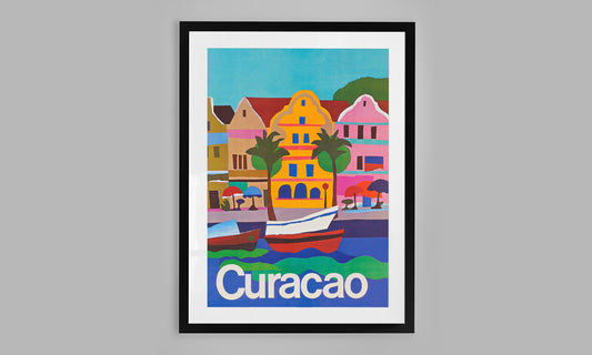 Curacao, Caribbean Travel Poster (1936)