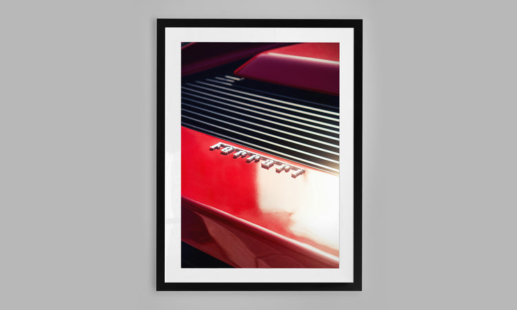 Ferrari Logo on a 1988 Ferrari TESTAROSSA