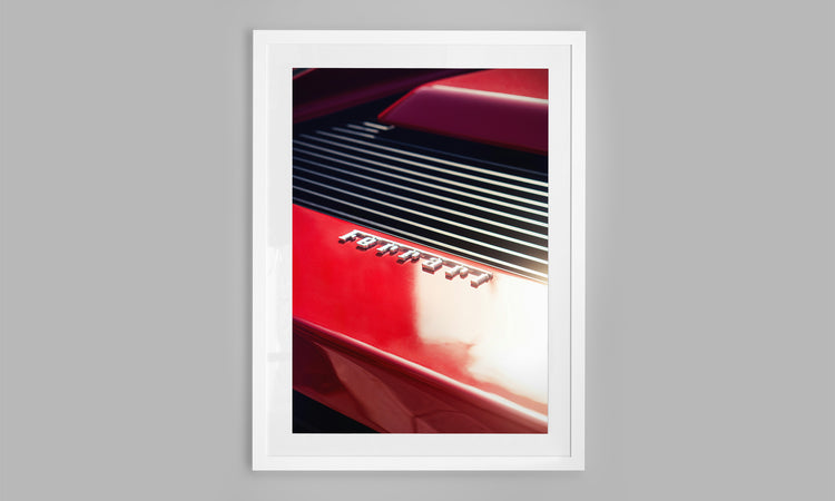 Ferrari Logo on a 1988 Ferrari TESTAROSSA