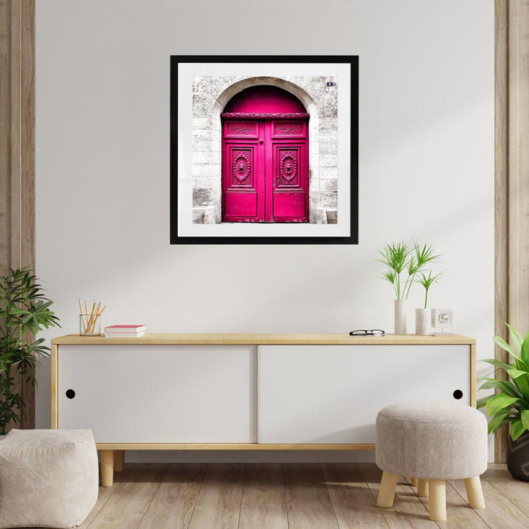 Fushia Rustic Door