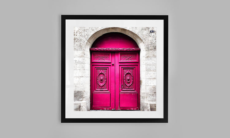 Fushia Rustic Door