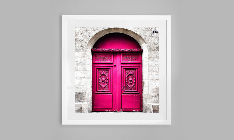 Fushia Rustic Door