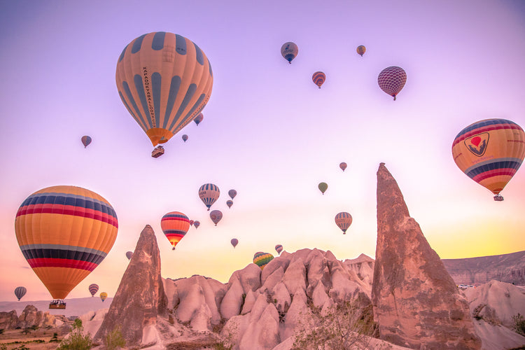 Hot Air Balloons in Cappadocia. Turkey