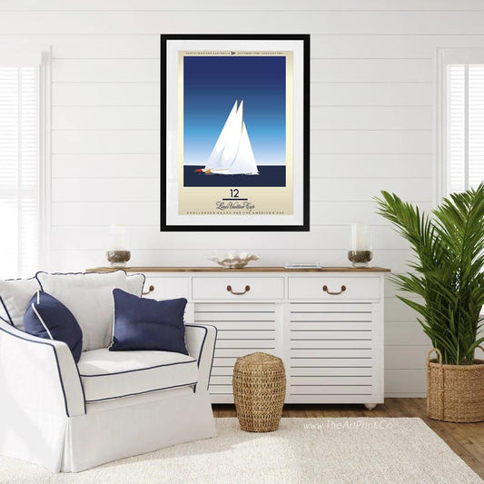 Louis Vuitton Cup Sailing Poster - Perth (1987)