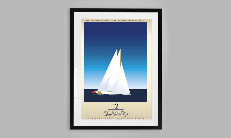 Louis Vuitton Cup Sailing Poster - Perth (1987)