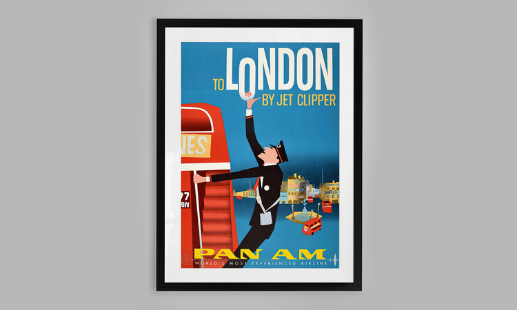 London, England - Pan Am Poster (1950's)