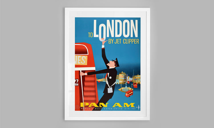 London, England - Pan Am Poster (1950's)