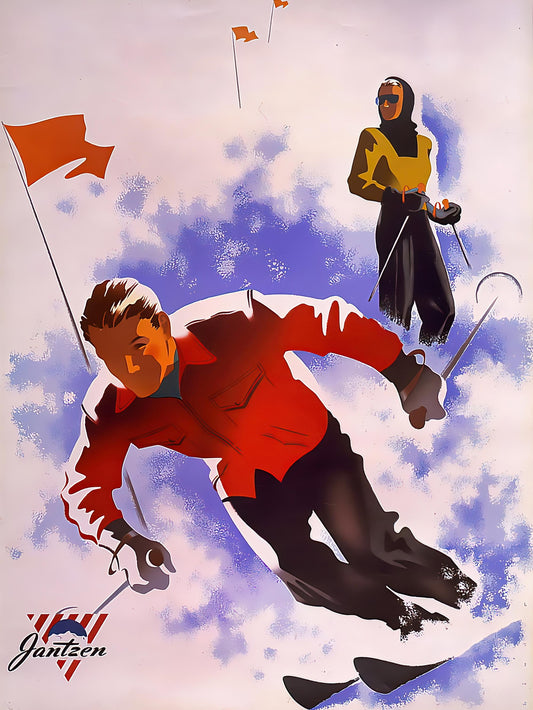 Retro Jantzen Advert - Slalom (1947)