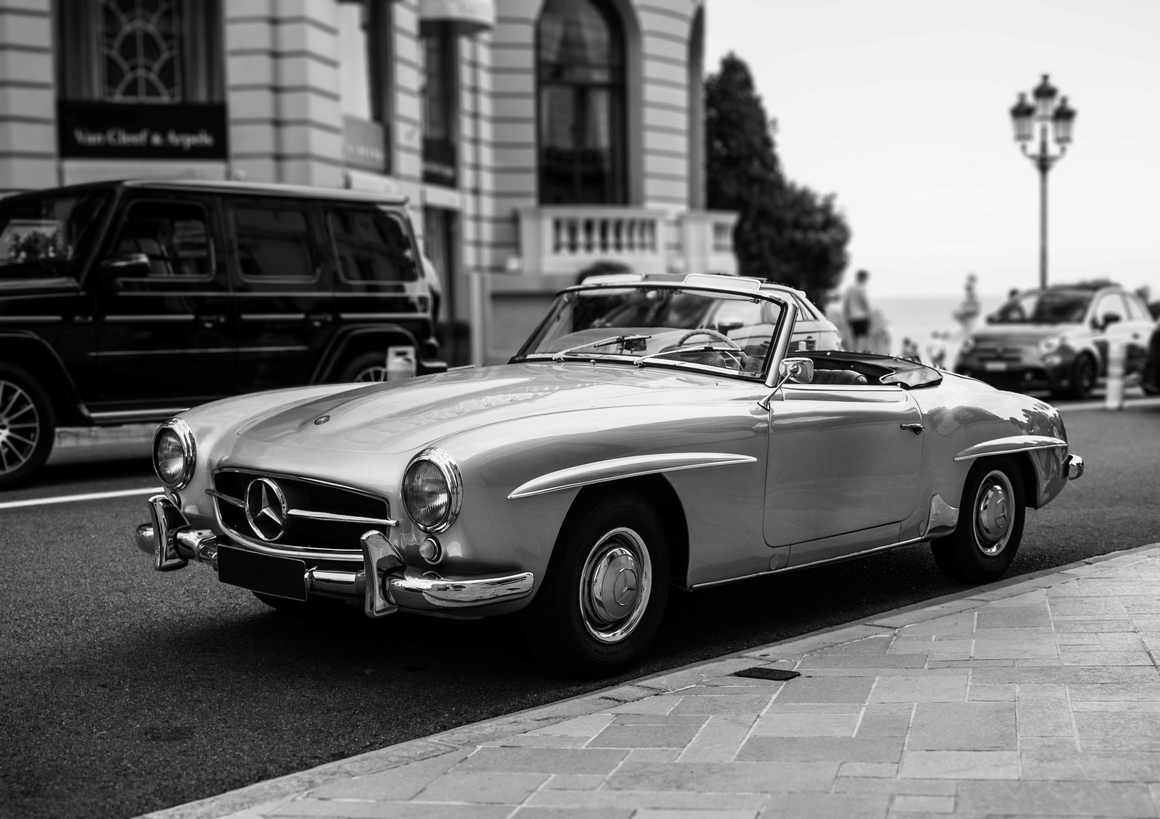 1960 Silver Mercedes-Benz 190SL Convertible