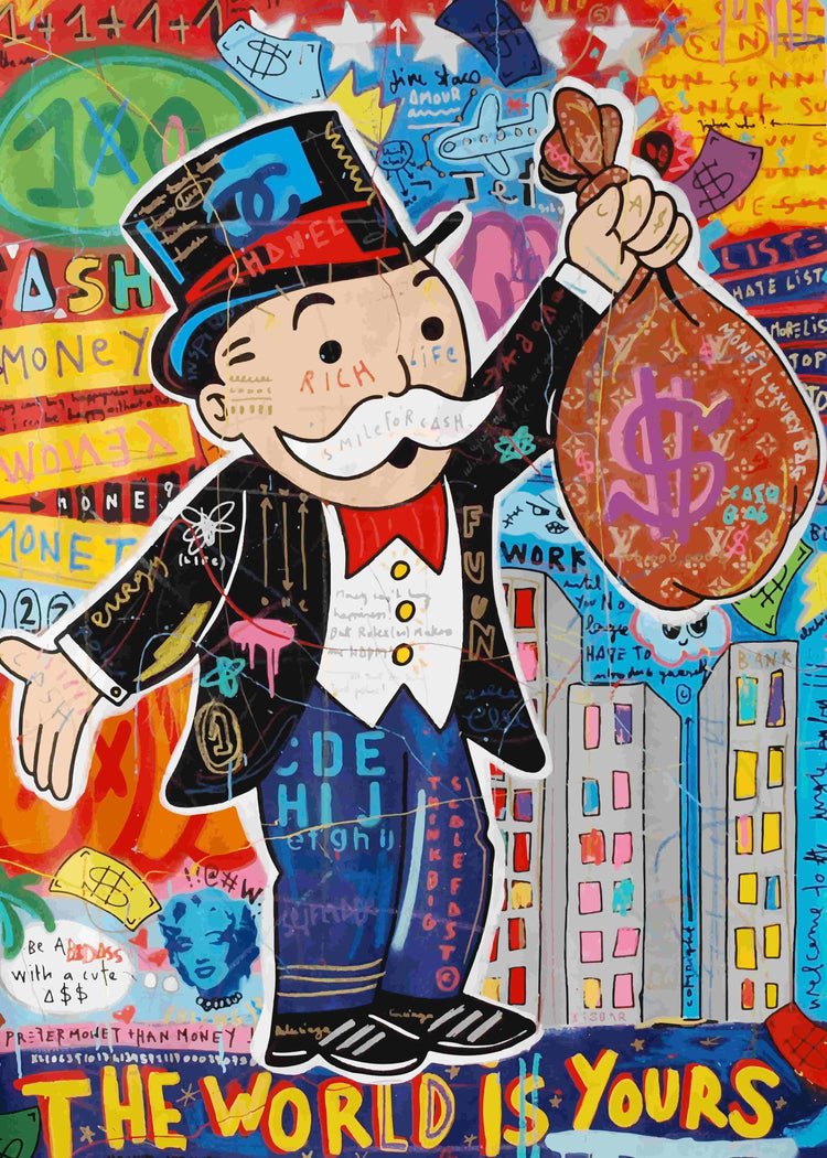 Alec Monopoly Graffiti Art Money