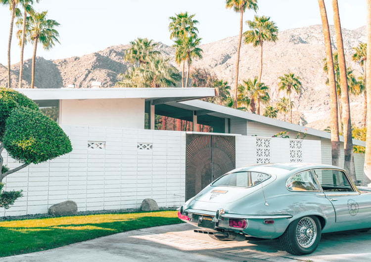 Palm Springs House with E-Type Jaguar