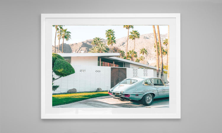 Palm Springs House with E-Type Jaguar