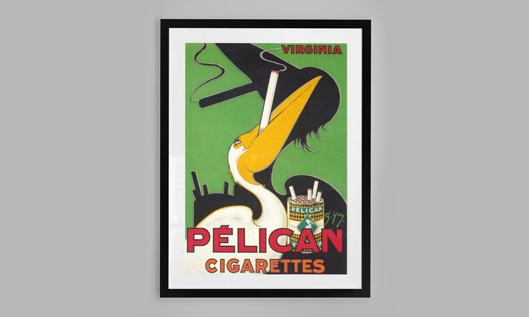 Vintage Advertisement for Pelican Cigarettes (1920)