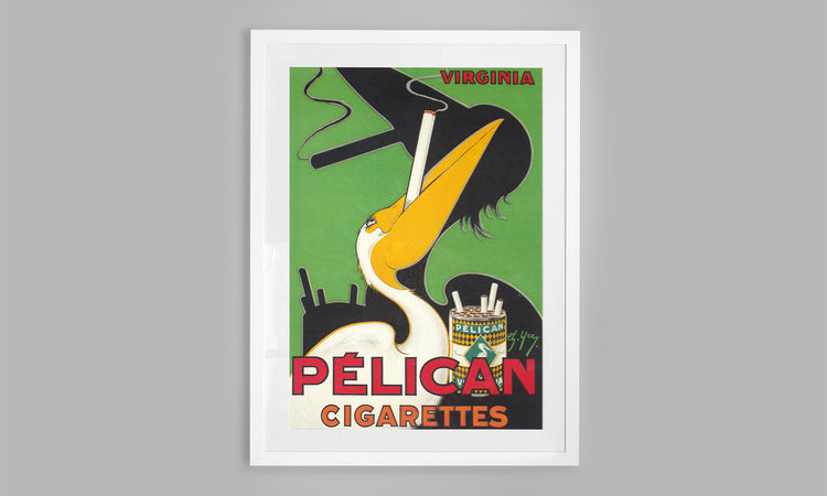 Vintage Advertisement for Pelican Cigarettes (1920)