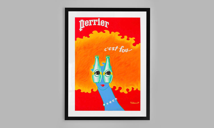 Perrier C'est Fou by Bernard Villemot (1976)