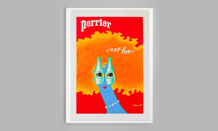 Perrier C'est Fou by Bernard Villemot (1976)