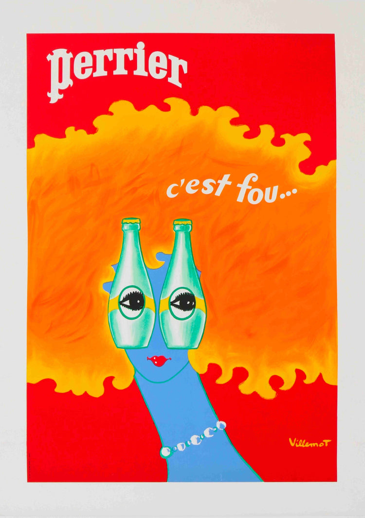 Perrier C'est Fou by Bernard Villemot (1976)