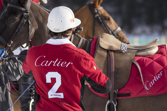 Polo Player from Team Cartier. St Moritz, Switzerland.