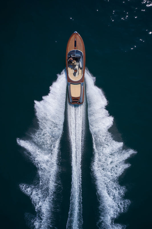 Riva Aquarama on Lake Como, Italy (Portrait)