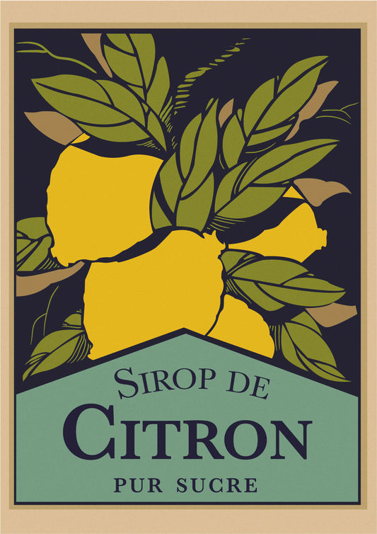 Sirop De Citron - Vintage French Advertisement