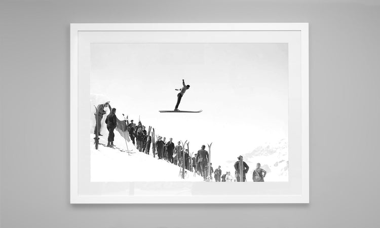 Ski Jump - Hannes Schnieder at St. Christoph am Alberg, Austria (1922)