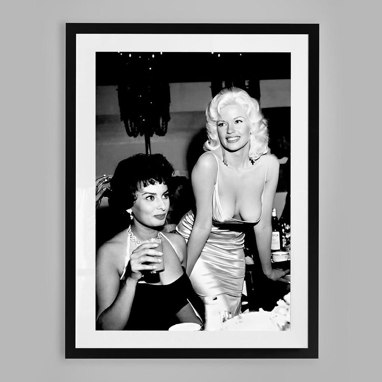 Sophia Loren and Jayne Mansfield. (1957)