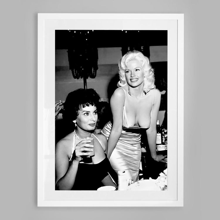 Sophia Loren and Jayne Mansfield. (1957)