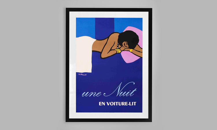 Une Nuit - Vintage Advertisement for French Railways