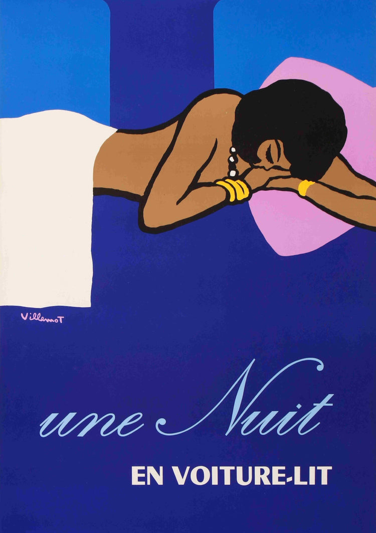 Une Nuit - Vintage Advertisement for French Railways