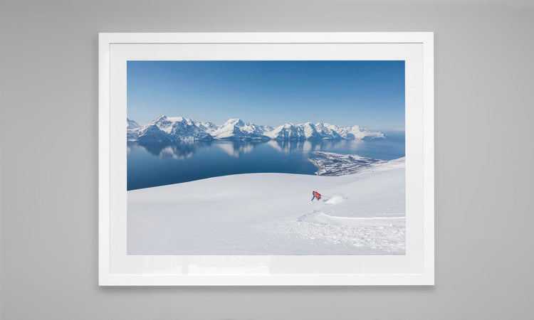 Skiing in the Lyngen Alps, Norway.