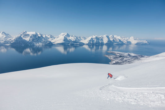 Skiing in the Lyngen Alps, Norway.