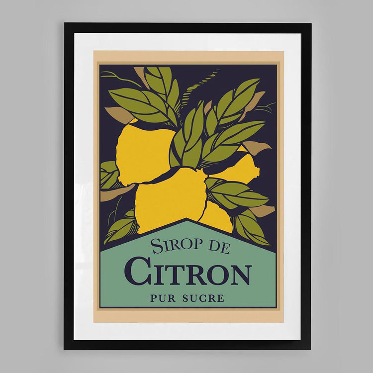 Sirop De Citron - Vintage French Advertisement