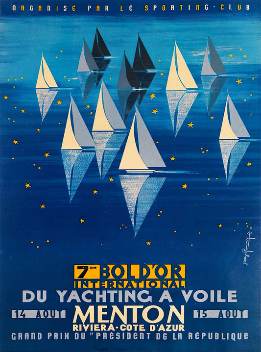 Menton Cote d'Azur Regatta Poster