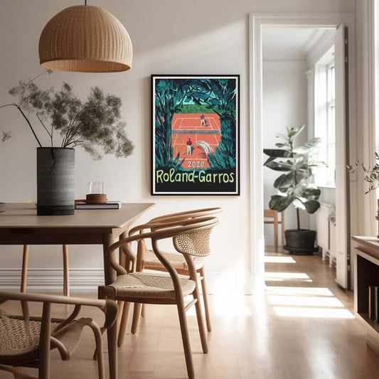 Roland Garros Tennis Poster  (2020)